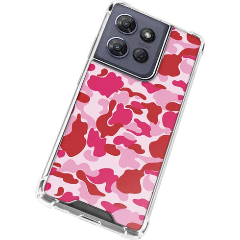 Pink Street Camo Moto G Play 5G (2025) Clear Case